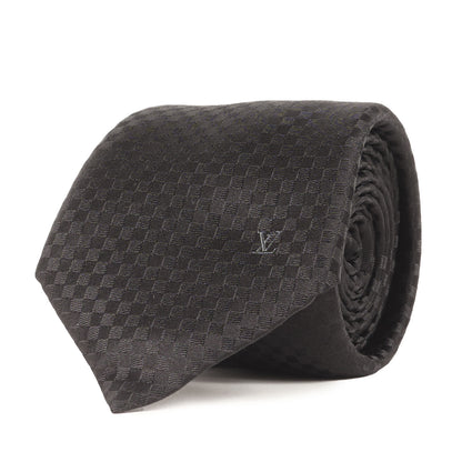 LV刺繍 マイクロダミエ シルク ネクタイ