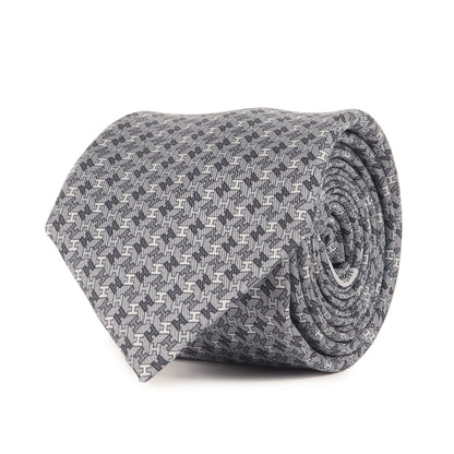 20年 H総柄 シルク ネクタイ