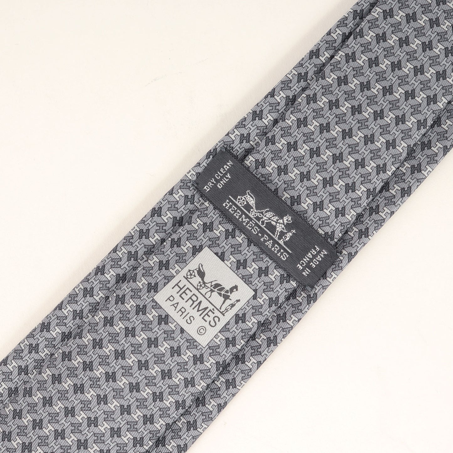 20年 H総柄 シルク ネクタイ