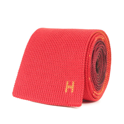 4way Hロゴ シルクニットキャトルタン スリム ニットタイ