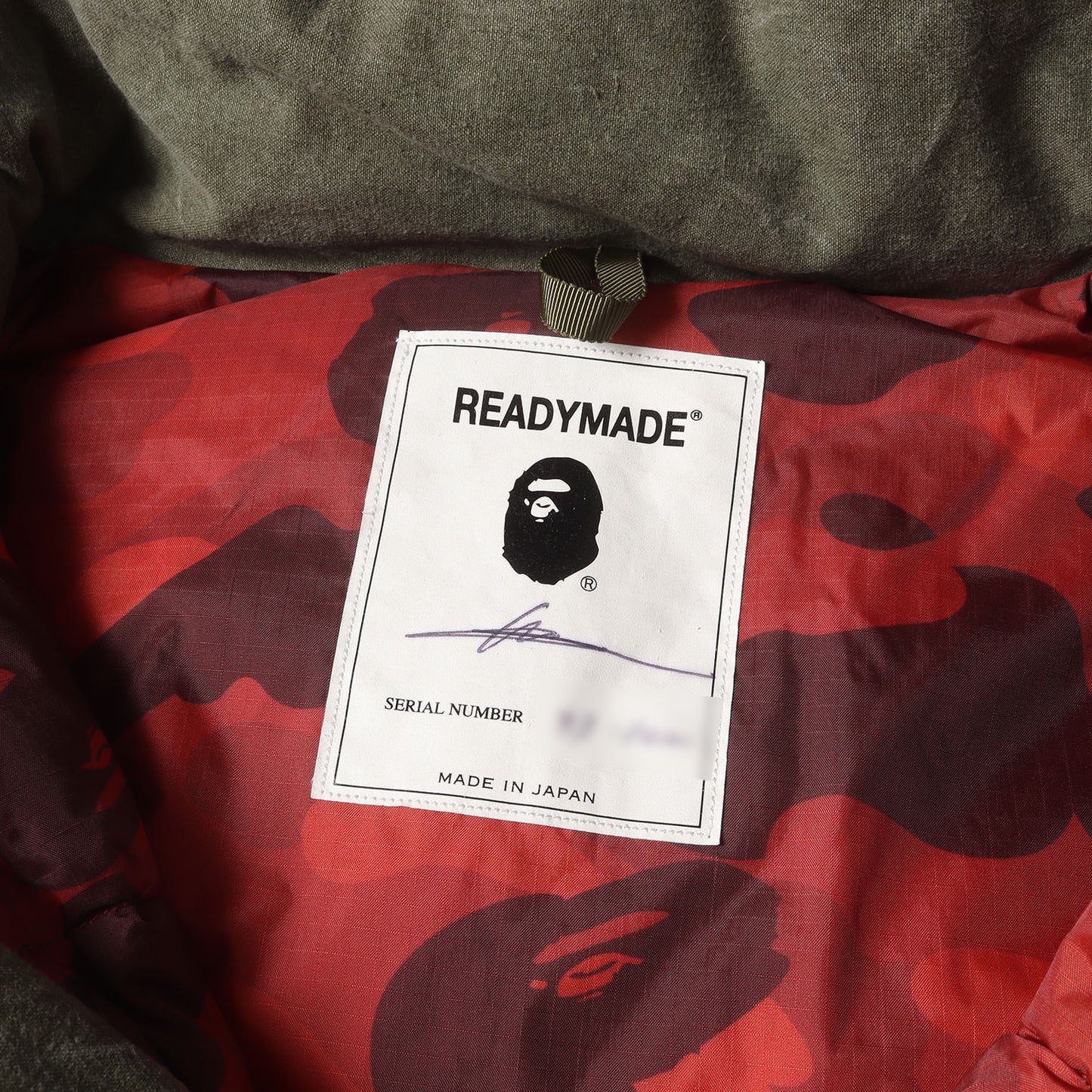 21AW ×A BATHING APE 102枚限定 USヴィンテージ テントクロス シャーク&タイガー ダウンジャケット(TIGER SHARK DOWN JACKET)