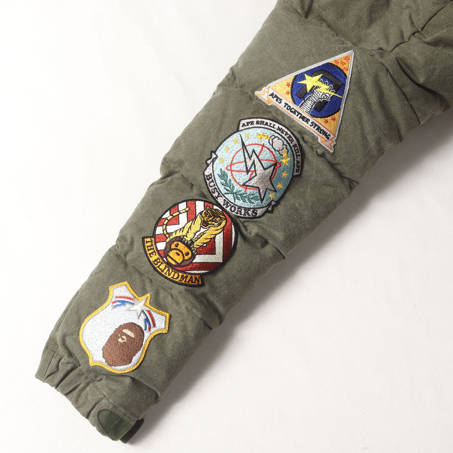 21AW ×A BATHING APE 102枚限定 USヴィンテージ テントクロス シャーク&タイガー ダウンジャケット(TIGER SHARK DOWN JACKET)