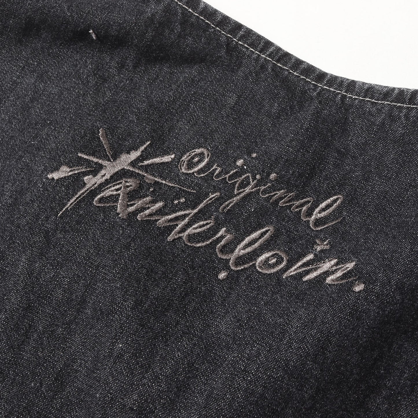 23SS ノーカラー デニム MA-1ジャケット(DENIM MA-1 DABO)