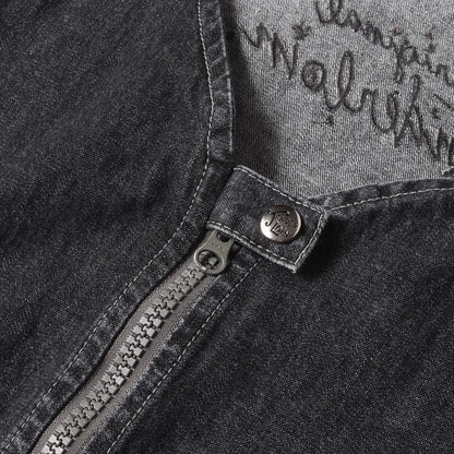 23SS ノーカラー デニム MA-1ジャケット(DENIM MA-1 DABO)