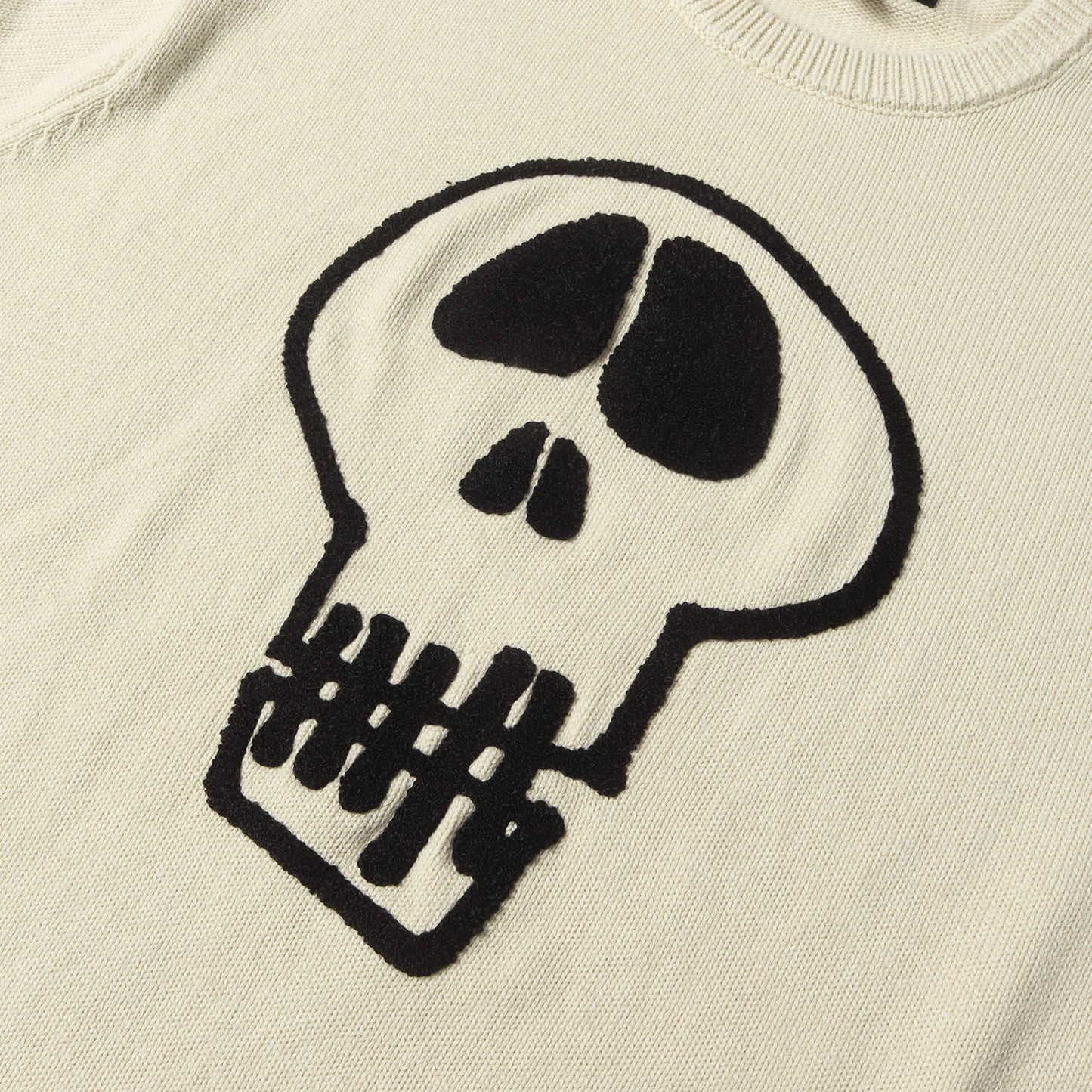 22AW スカル コットンニット セーター(Skull Sweater)