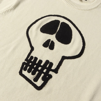 22AW スカル コットンニット セーター(Skull Sweater)