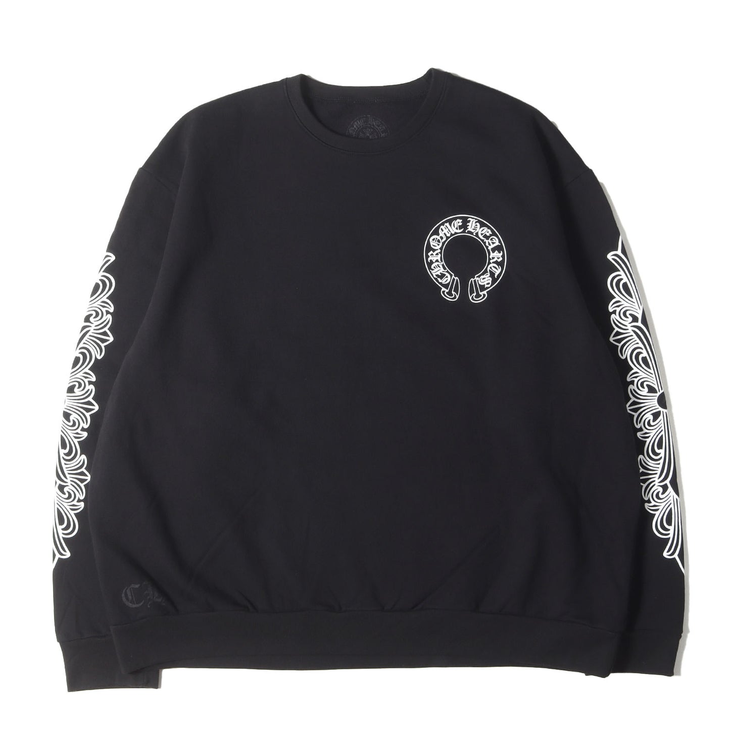 24SS ホースシュー&フローラルクロス クルーネック スウェット(SWTSHRT PLVR)