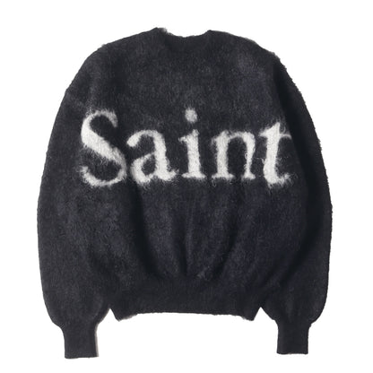 23AW ブランドロゴ モヘヤニット セーター(CREW NECK KNIT/SAINT)