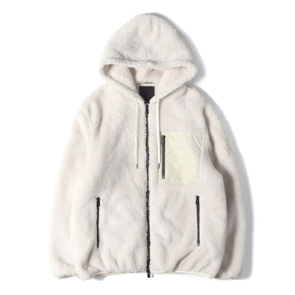 21AW バックロゴ フリースボア フード ジャケット(HEDI)