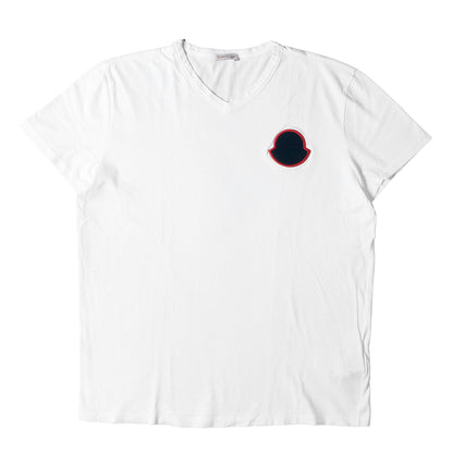 シェニールワッペン Vネック Tシャツ(MAGLIA SCOLLO A V)