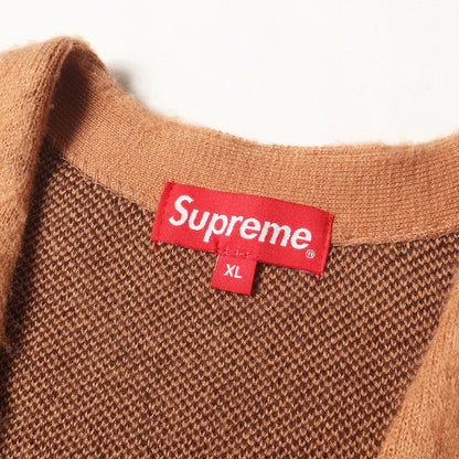 21SS チェッカーボード ブラッシュドニット カーディガン(Brushed Checkerboard Cardigan)