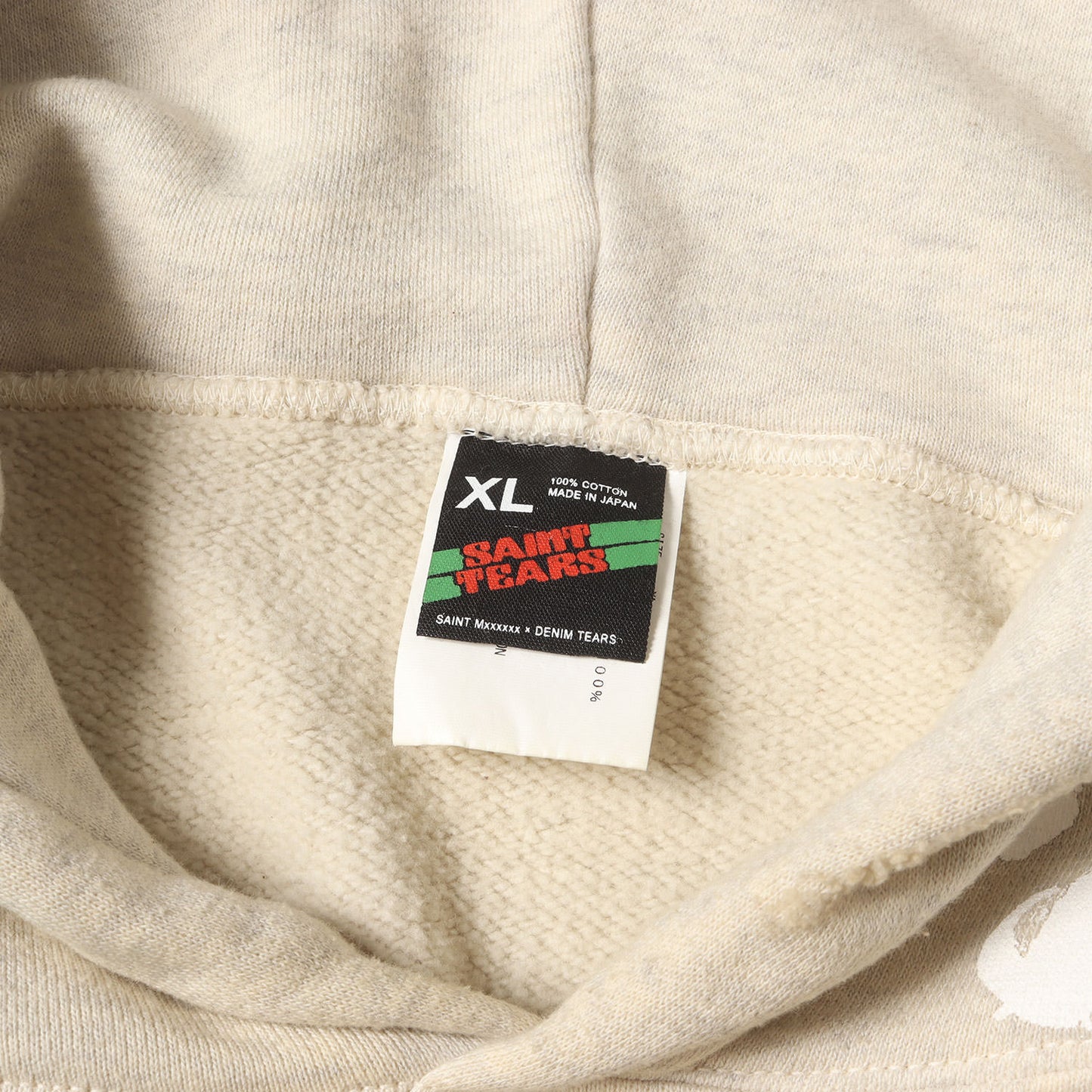 22SS ×DENIM TEARS ヴィンテージ加工 スウェットパーカー(HOODIE / GREENAFFITTI)