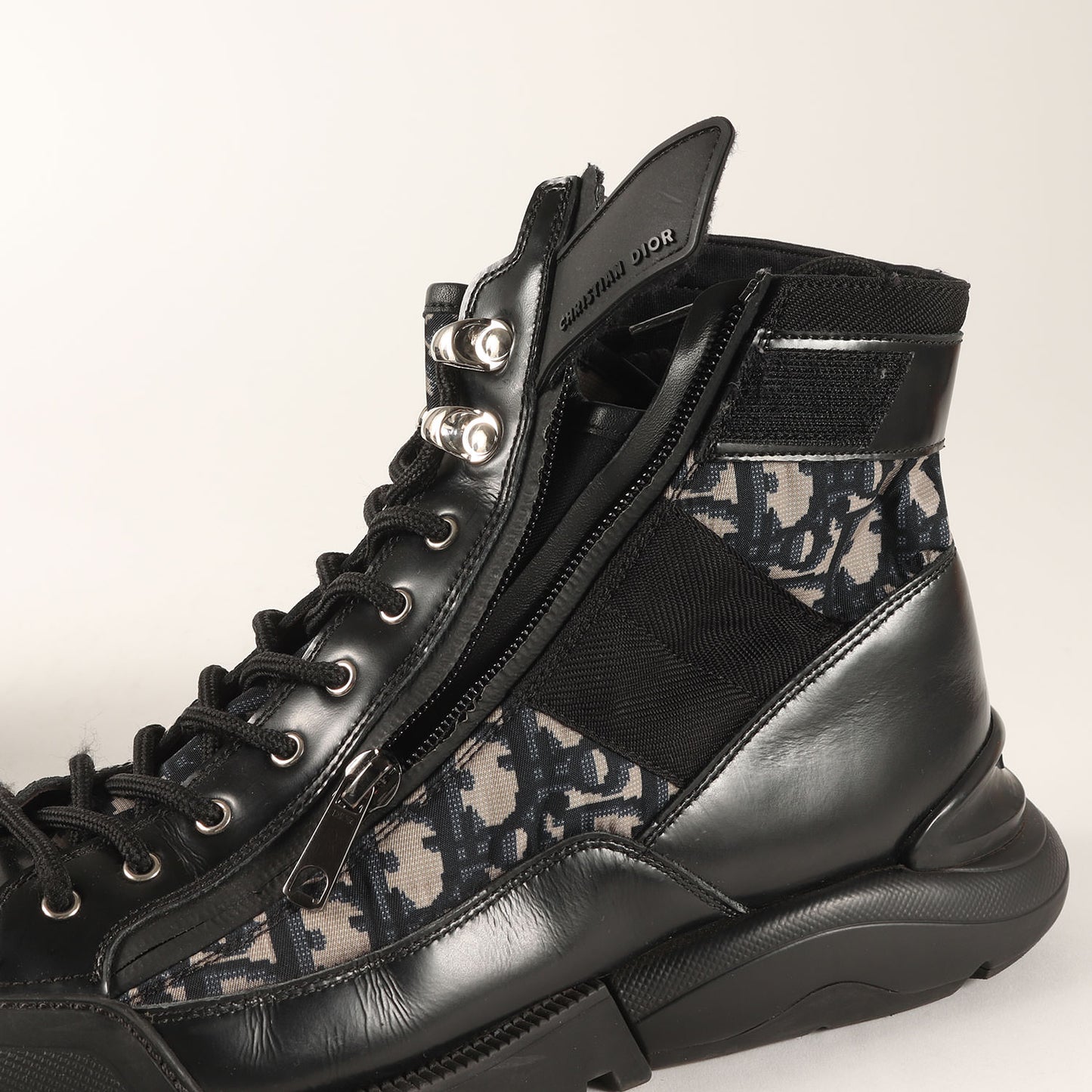 オブリーク レザー コンバットブーツ(COMBAT MID TOP BOOTS)