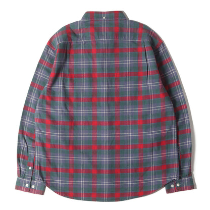 24SS ボタンダウン チェック フランネルシャツ(Plaid Flannel Shirt)