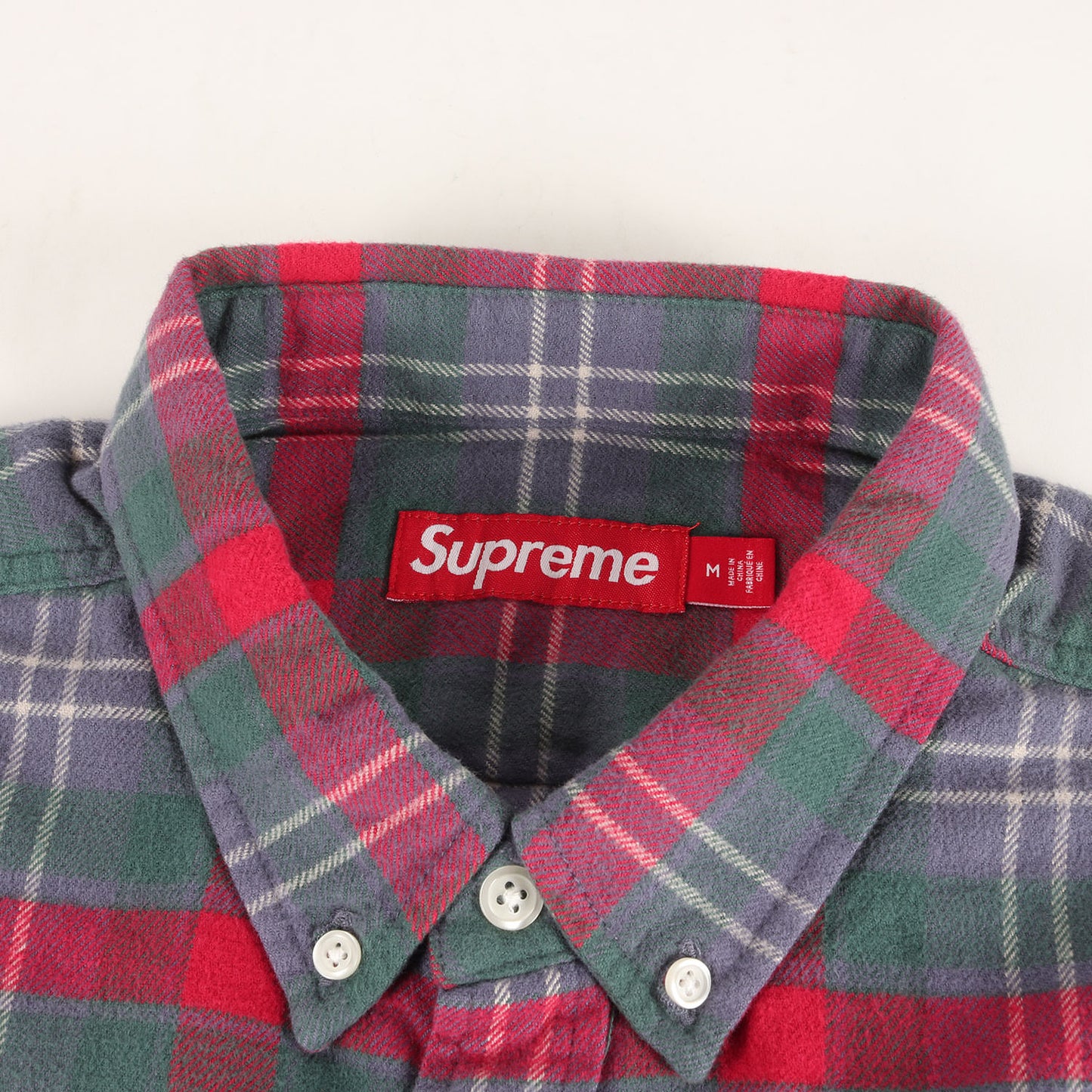 24SS ボタンダウン チェック フランネルシャツ(Plaid Flannel Shirt)