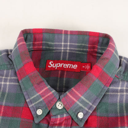 24SS ボタンダウン チェック フランネルシャツ(Plaid Flannel Shirt)