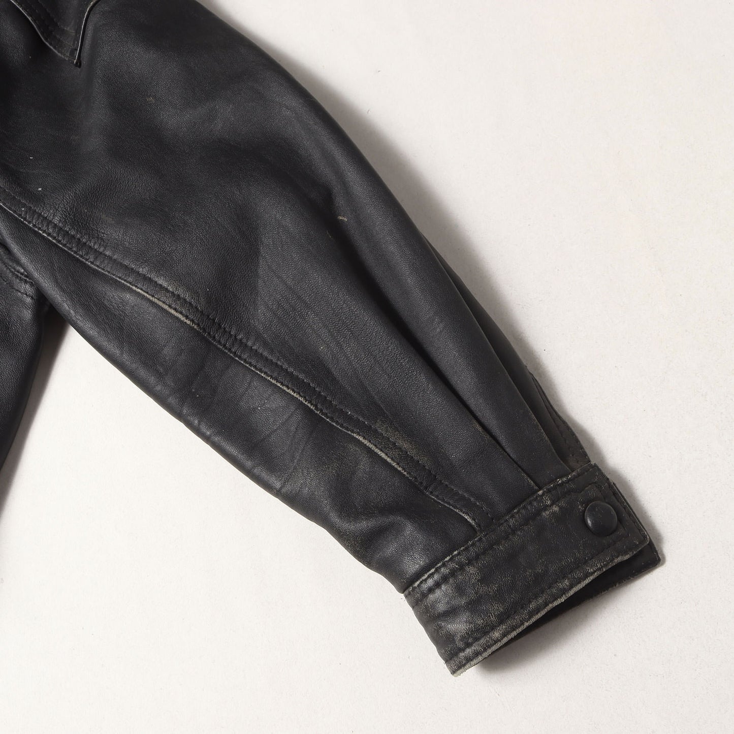 90s レザー スタンドカラー フルジップ ジャケット HARAJUKU MOTHER