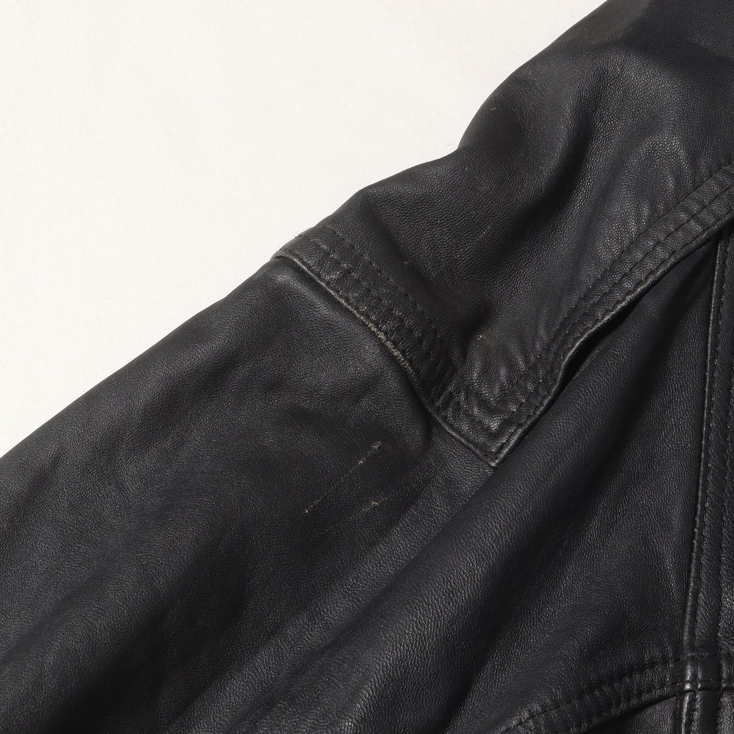 90s レザー スタンドカラー フルジップ ジャケット HARAJUKU MOTHER