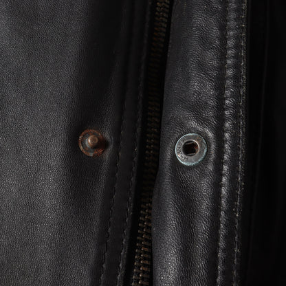 90s レザー スタンドカラー フルジップ ジャケット HARAJUKU MOTHER