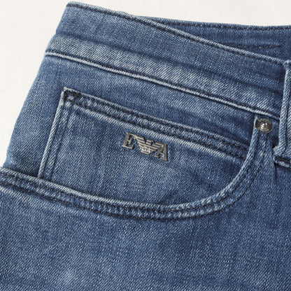 ヴィンテージ加工 ストレッチ デニムパンツ