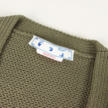 22AW OWロゴ ニット カーディガン(OW PATCH KNIT CARDIGAN)