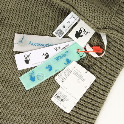 22AW OWロゴ ニット カーディガン(OW PATCH KNIT CARDIGAN)