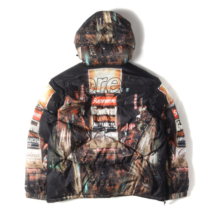 22AW ×THE NORTH FACE タイムズスクエア柄 ハーフジップ プルオーバー ダウンジャケット(800-Fill Half Zip Hooded Pullover)