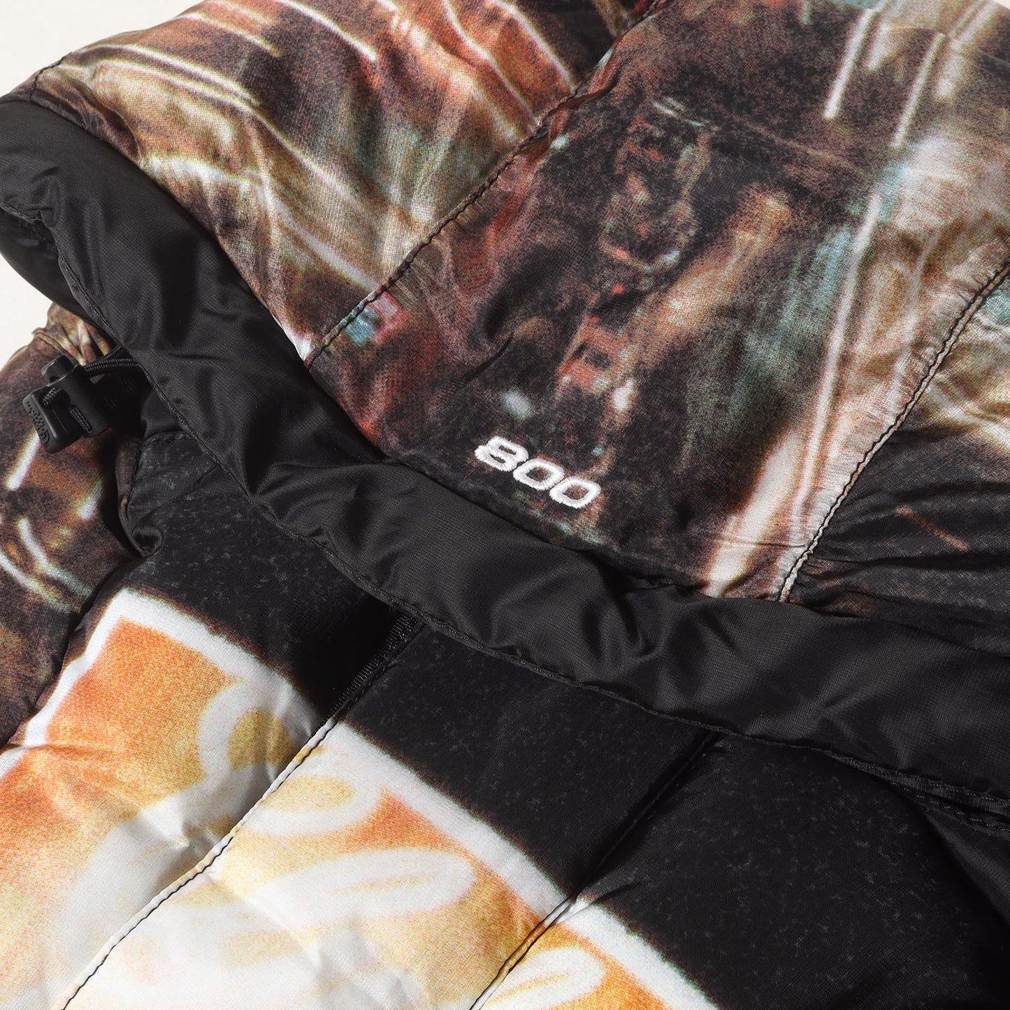 22AW ×THE NORTH FACE タイムズスクエア柄 ハーフジップ プルオーバー ダウンジャケット(800-Fill Half Zip Hooded Pullover)