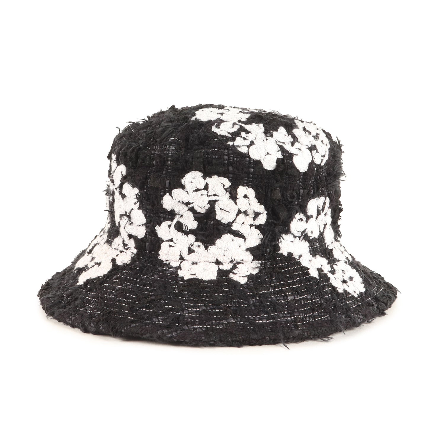 23SS ×DENIM TEARS フラワー刺繍 ツイード バケットハット(TWEED BUCKET HAT)