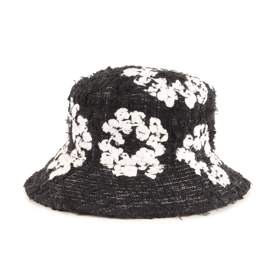 23SS ×DENIM TEARS フラワー刺繍 ツイード バケットハット(TWEED BUCKET HAT)