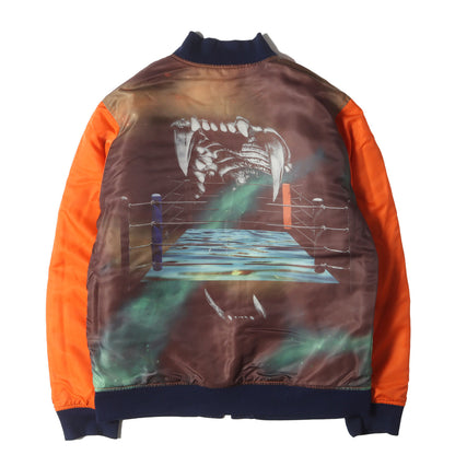 グラフィック キルティング リバーシブル ボンバージャケット(FANGS REVERSIBLE JACKT)