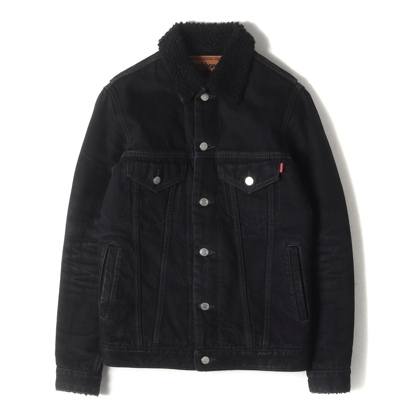 00s 3rdタイプ ブラックデニム ボアジャケット