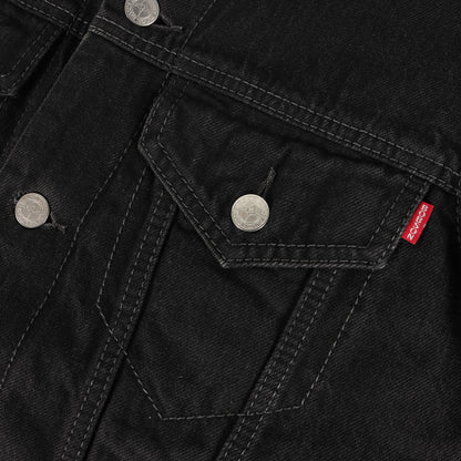 00s 3rdタイプ ブラックデニム ボアジャケット