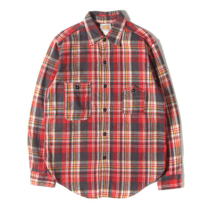 山ポケット チェック フランネルシャツ