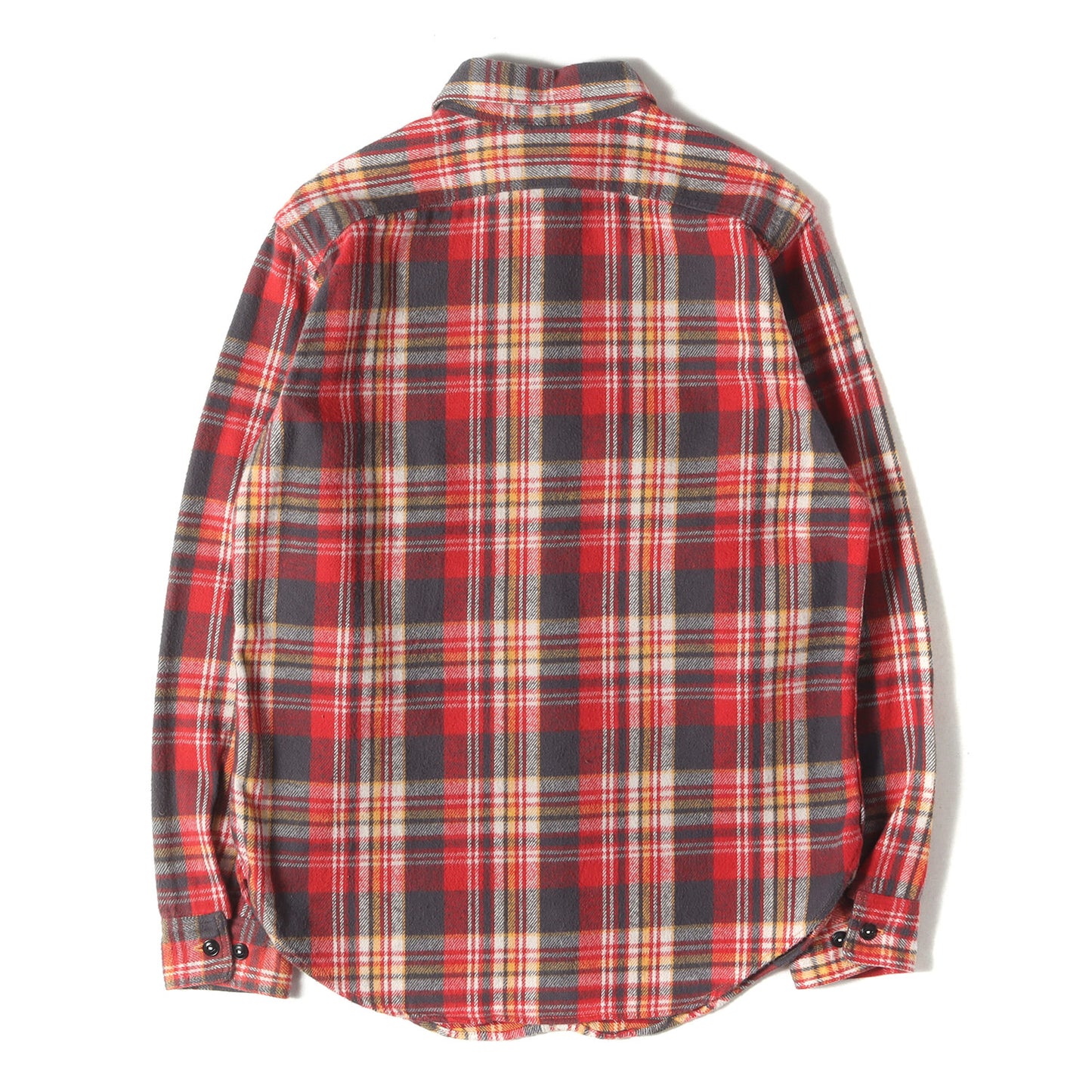 山ポケット チェック フランネルシャツ