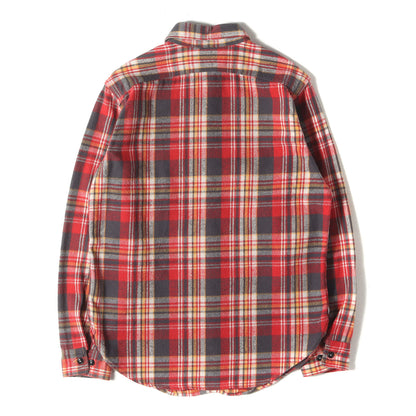 山ポケット チェック フランネルシャツ