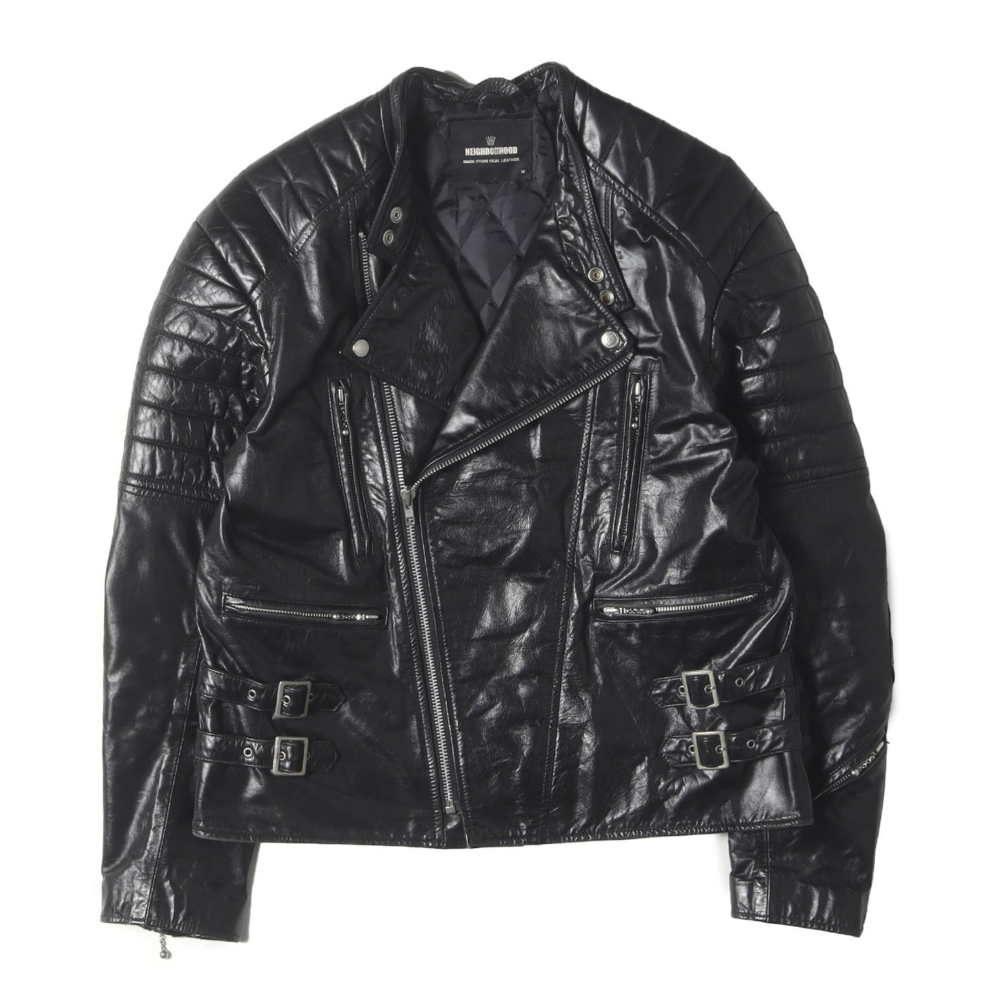 00s サンダーボルト3 レザー ダブル ライダースジャケット