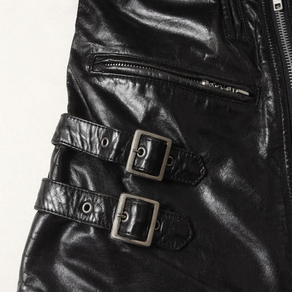 00s サンダーボルト3 レザー ダブル ライダースジャケット