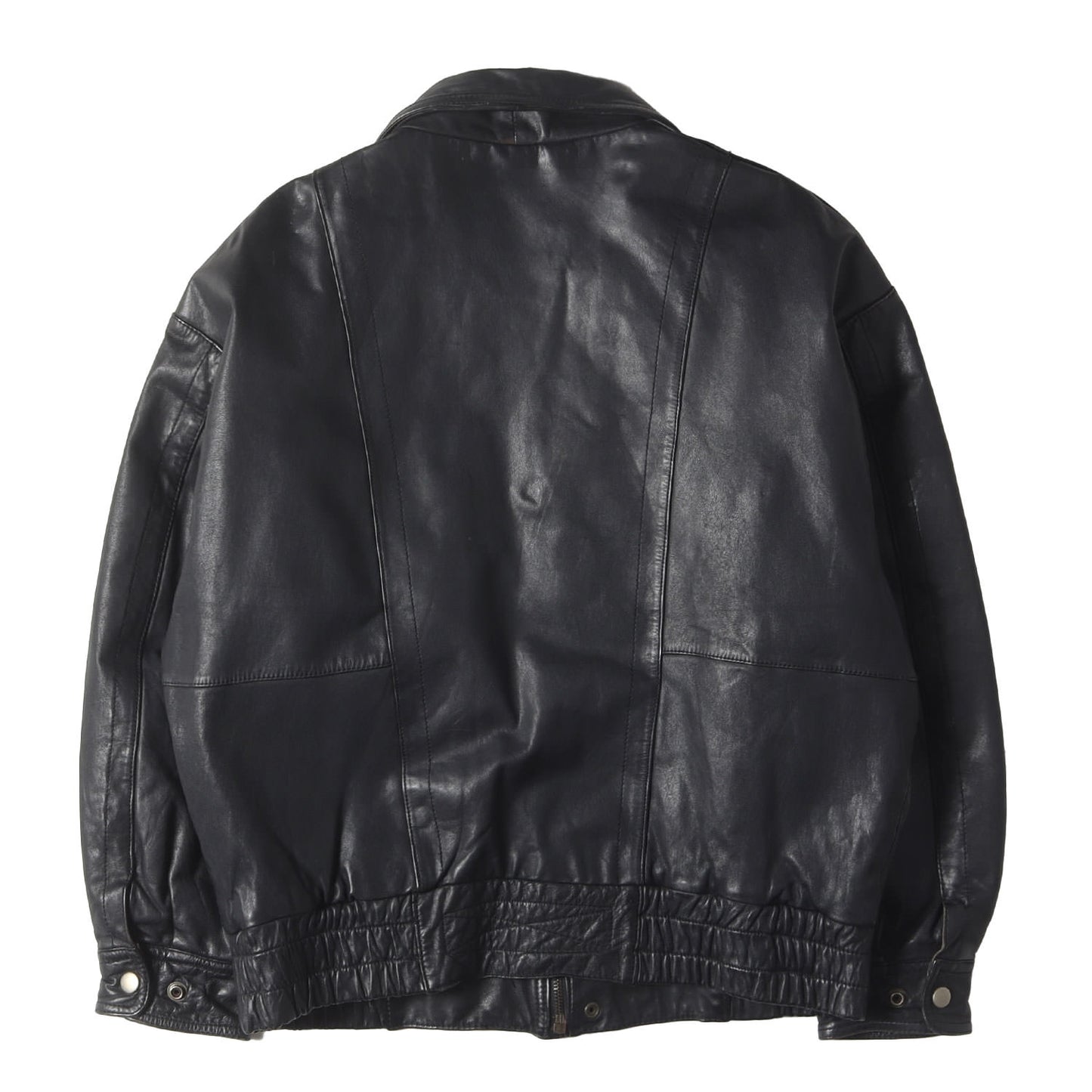 90s レザー 中綿 フルジップ ジャケット Lees Leather