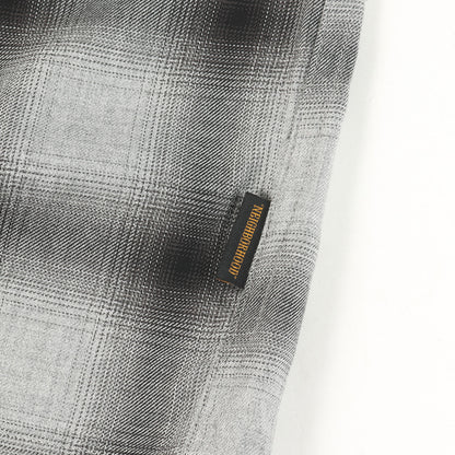 オンブレチェック オープンカラー 半袖シャツ(B&C / R-SHIRTS. SS)