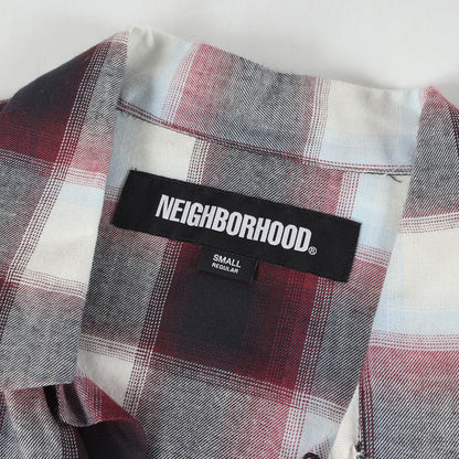 23SS オンブレチェック オープンカラーシャツ(BLOCKOMBRE SHIRT LS)