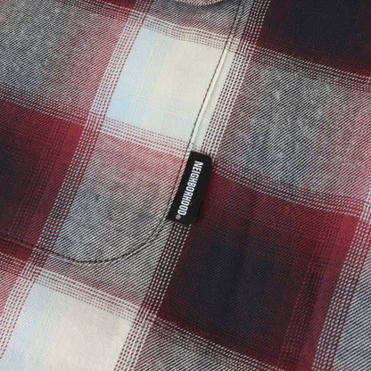 23SS オンブレチェック オープンカラーシャツ(BLOCKOMBRE SHIRT LS)