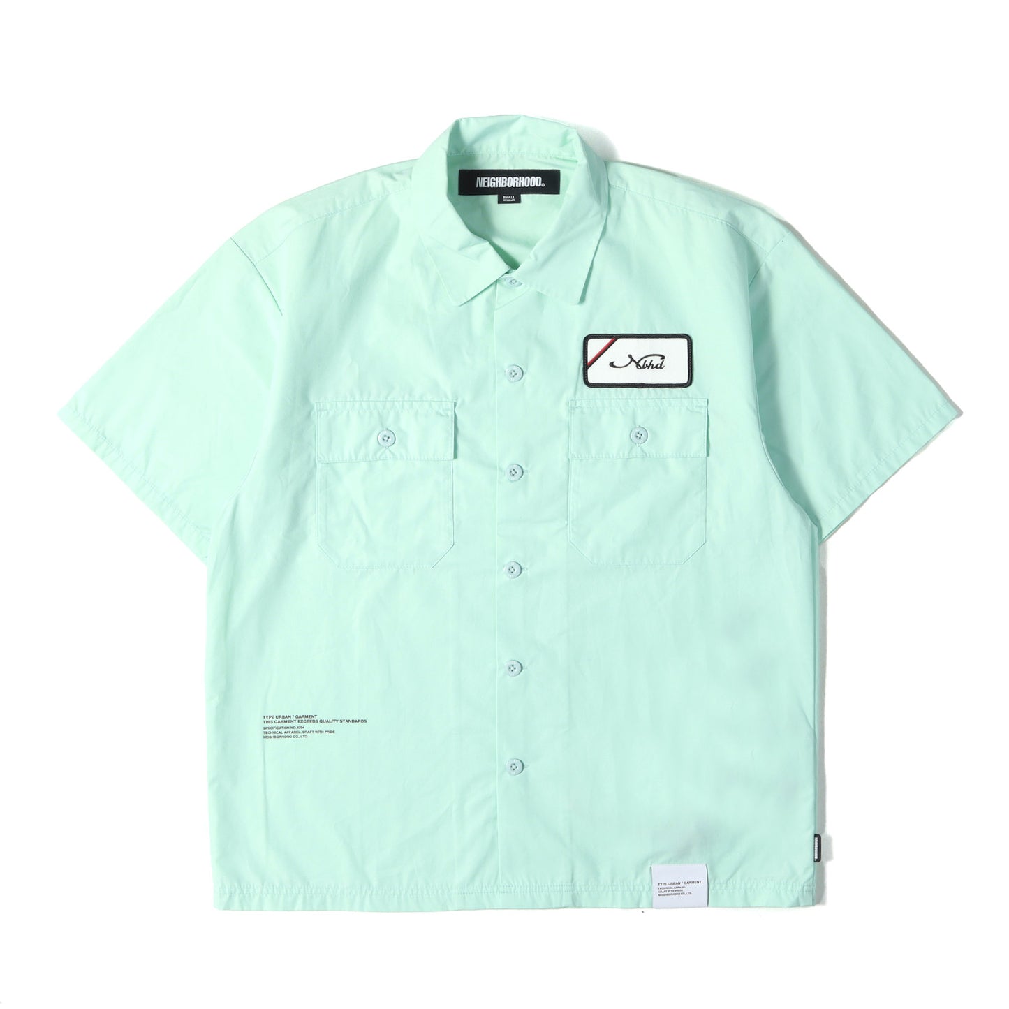 25SS ワッペン付き T/C ワーク 半袖シャツ(CLASSIC WORK SHIRT SS-1)
