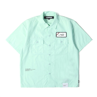 25SS ワッペン付き T/C ワーク 半袖シャツ(CLASSIC WORK SHIRT SS-1)
