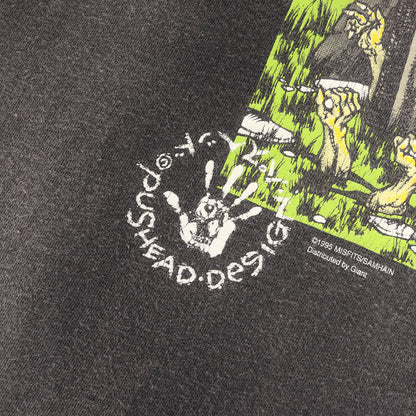 [GOODフェード] 90s The Misfits Pushead ミスフィッツ パスヘッド Tシャツ / USA製 giant