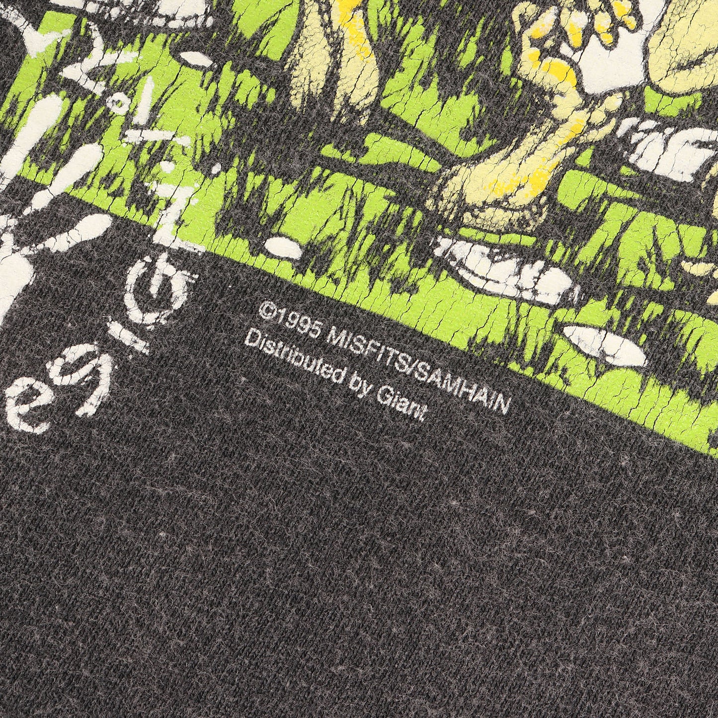 [GOODフェード] 90s The Misfits Pushead ミスフィッツ パスヘッド Tシャツ / USA製 giant