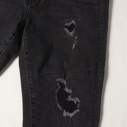 RHC クラッシュリペア加工 ストレッチ スキニー デニムパンツ