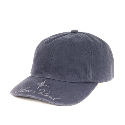 23AW ×STONE ISLAND ロゴ刺繍 6パネルキャップ(Denim 6-Panel)