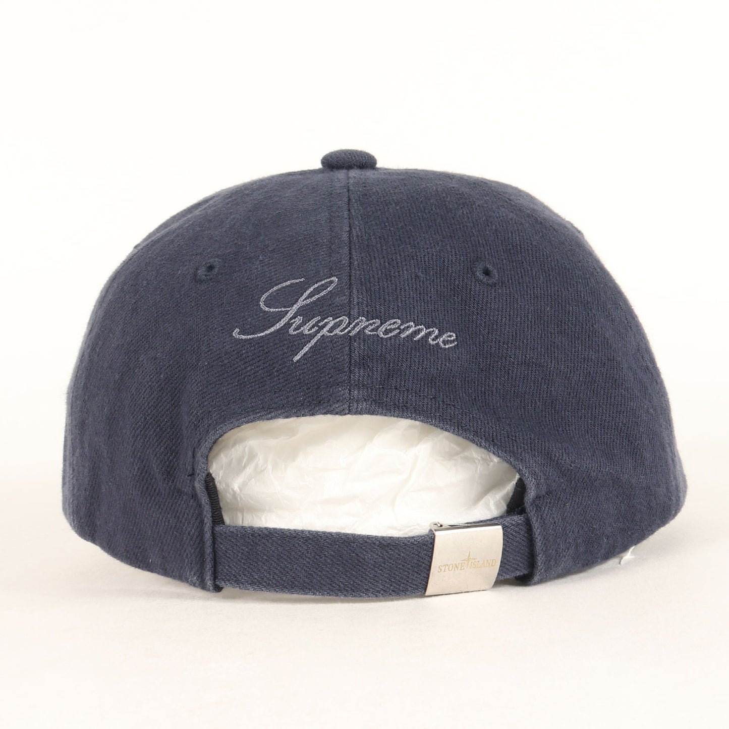 23AW ×STONE ISLAND ロゴ刺繍 6パネルキャップ(Denim 6-Panel)