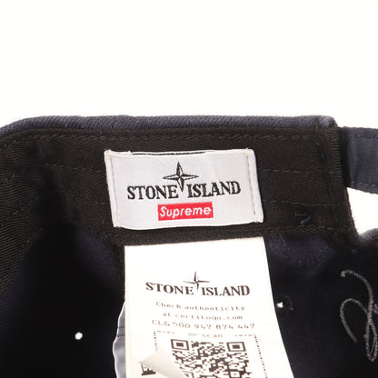 23AW ×STONE ISLAND ロゴ刺繍 6パネルキャップ(Denim 6-Panel)